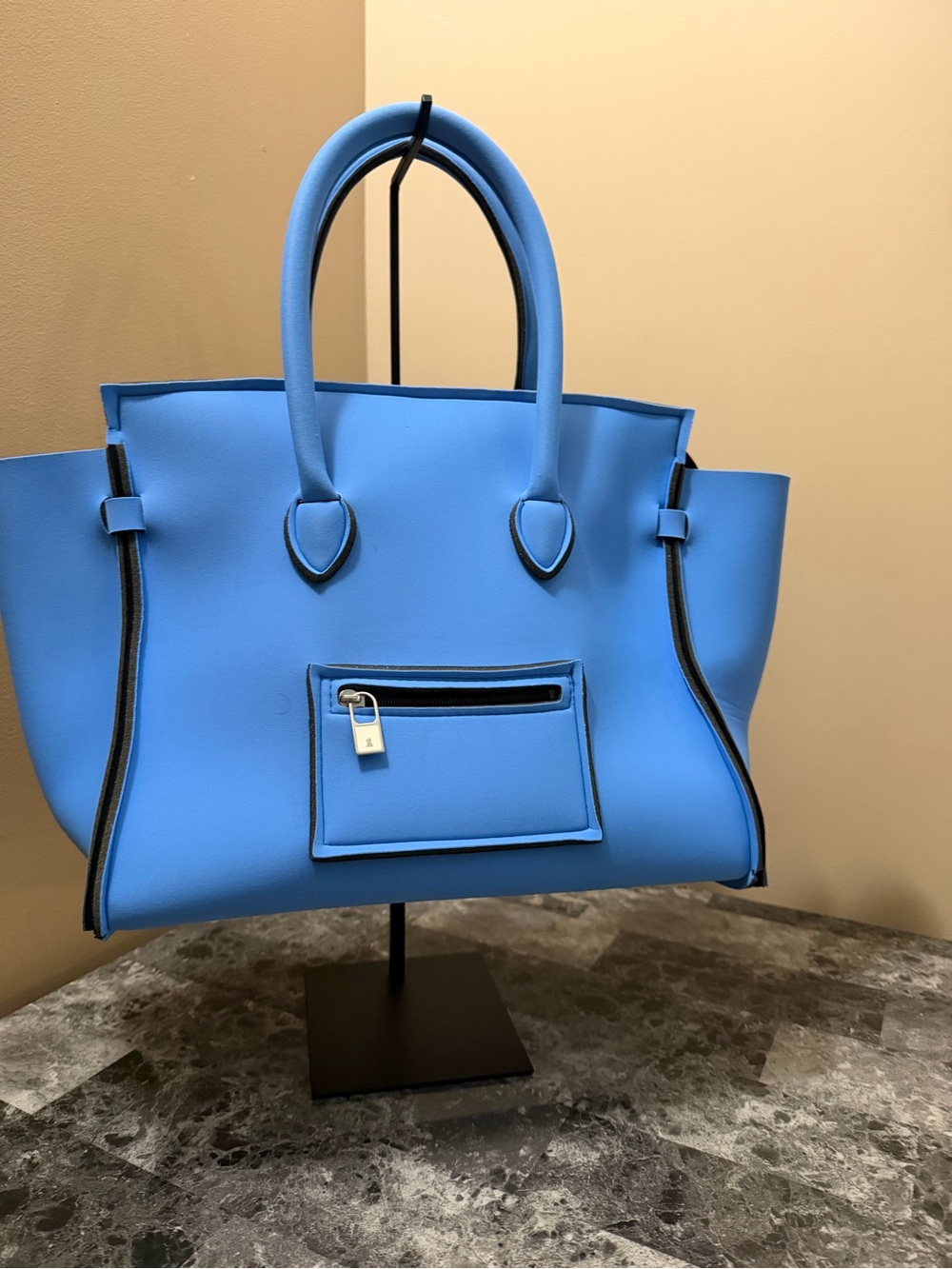 SAVE MY BAG Blue Polyamide Elastane Polyester Handbag